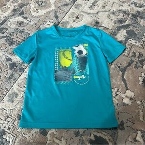 Under Armour Kids' Teal Graphic Tee